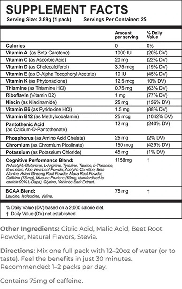 Nutrition Supplement Facts